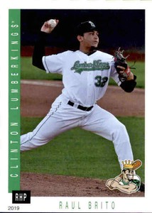 2019 Clinton LumberKings Update Grandstand #3 Raul Brito Dominican Republic Card