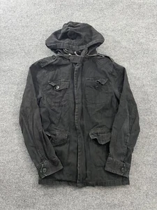 Giacca Ancoraggio Blu Vintage Uomo MediumNero Cappotto Chore Y2K Unisex - Foto 1 di 7