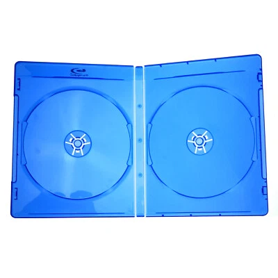 DVD CD Double Disc Storage Box Blu Ray Plastic Case Sleeve Insert 11mm Holder - Image 1 of 4