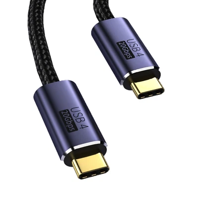 USB 4.0 Type-C TO USB C 5A 100W Power Fast Charging Quick charger Cable 20Gbps - Image 1 of 4