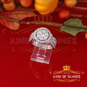 925 Sterling White Silver 3.75ct Cubic Zirconia Round Sets Women's Ring Size 7 - Picture 1 of 11