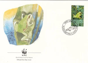 Tree Frog WWF Liechtensten Republic FDC 1989 (145380) - Picture 1 of 1