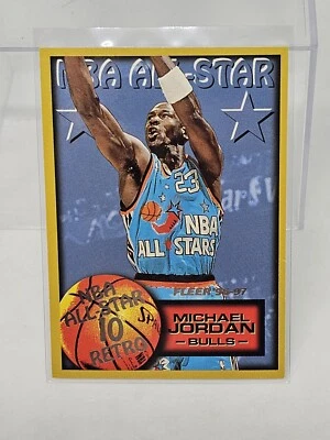 1996-97 Fleer NBA All-Star Retro Michael Jordan #312 Bulls NBA - Image 1 of 2