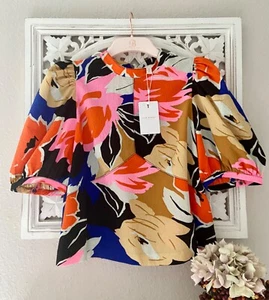 Blusa floral TED BAKER 🎀 Top Azura PVP £110 talla 1 UK 8 - Imagen 1 de 15
