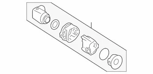 Sensor de respaldo de alarma de objeto trasero genuino GM 2005-2009 Buick LaCrosse 89047027 Foto 1 de 2