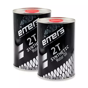 2 LITRI OLIO MISCELA EMERS METAL 2T SYNTHETIC 2 TEMPI JASO FD API TC - Imagen 1 de 2