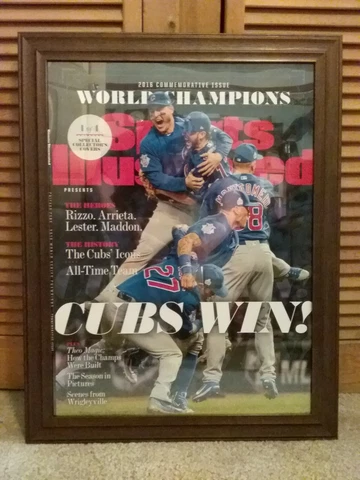 2016 world series Chicago cubs sports illustrated 18 x 24 poster FREE SHIPPING Cover