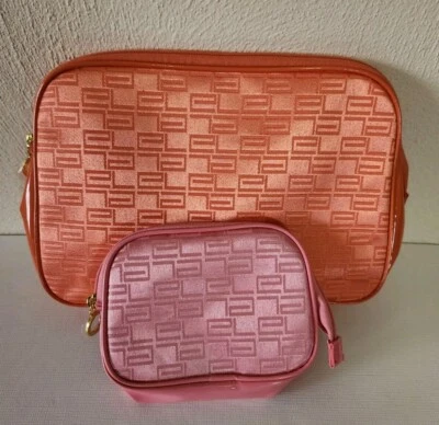 Juego de 2 bolsas de cosméticos/maquillaje con cremallera (grandes + pequeñas) ESTEE LAUDER NUEVAS SIN ETIQUETAS  Foto 1 de 4