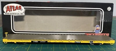 Atlas #20 000 708 Trainman Line TTX Road #81081 Flat Car HO Scale - Image 1 of 4