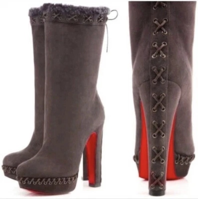 Botas de gamuza CHRISTIAN LOUBOUTIN Step N Roll talla 36 Foto 1 de 4