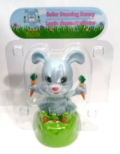 SOLAR DANCING BUNNY New in Package Arms move up and down Head moves Back & Forth - Picture 1 of 14