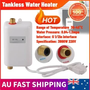 3800W Electric Tankless Hot Water Heater Under Sink Shower System Kitchen NEW - Picture 1 of 14
