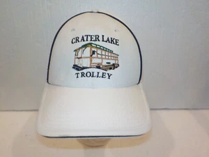 NUEVO CON ETIQUETAS Crater Lake National Park Trolley Bordado Correa Gorra de Pelota Sombrero Blanco - Imagen 1 de 6
