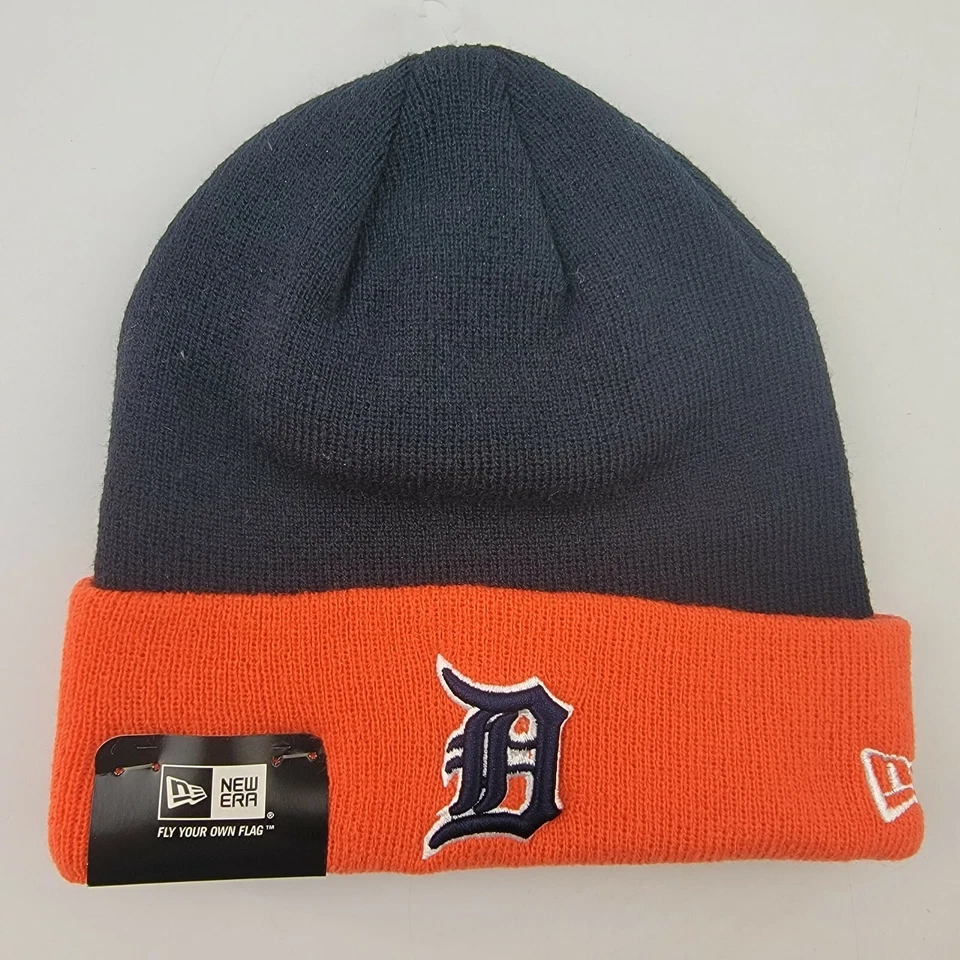 Era Cuffed Knit MLB Detroit Tigers Baseball Beanie Hat Cap Mens One Size