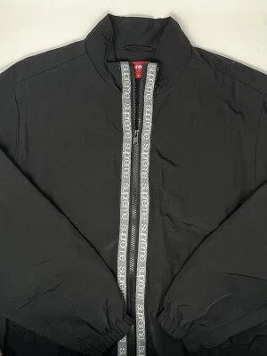 Chaqueta cortavientos Supreme SS18 negra clásica con logotipo cinta (S) Foto 1 de 4