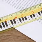 Wear Resistant Cartoon Piano Musical Note Ruler Measuring Ruler  Student