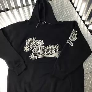 Hoodie Mansfield Sportswear Sandiago Pull Over Grey Graphic Kangaroo Black XXL - Picture 1 of 7