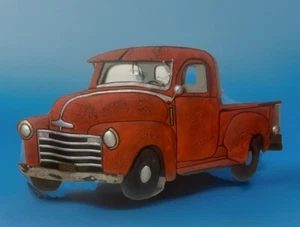 RUSTIC RED 1950 CHEVY METAL TRUCK 3-D WALL DECORATION NEW WITH TAG. 26”x15”. @@@ - Picture 1 of 4