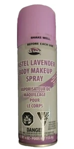 NEW! Pastel Lavender Body Makeup Spray 4 oz. Can By FUN WORLD 15yrs+ Halloween - Picture 1 of 1