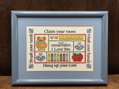 Kid's Rules "Remember I Love You" Counted Cross Stitch Complete Dimensions 6562 - Image 1 of 4