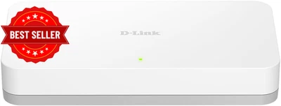 DGS-1008A 8-Port Gigabit Ethernet Switch, Compact Desktop Housing, Energy-Effici - image 1 of 4