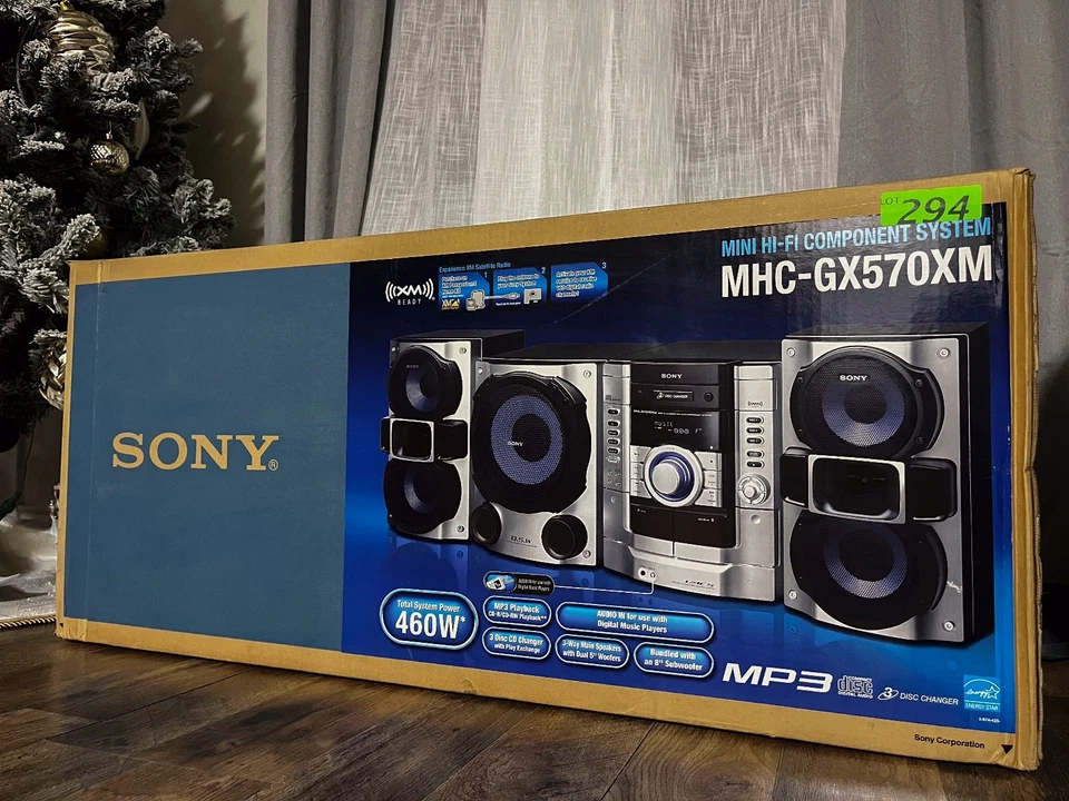 Sistema de componentes Sony MHC-GX570XM Mini Hi-Fi - USADO - Caja original - Sin control remoto Foto 1 de 4