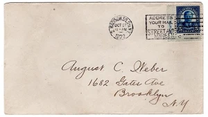 #557 Theodore Roosevelt 5c FDC 1922 - Sideographer Single Madison Sq Station - Picture 1 of 2