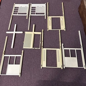 Vtg Barbie Dream House A Frame Parts Wall Set of 8 Side Walls Replacement - Picture 1 of 9