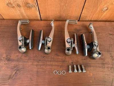 Vintage Shimano XT BR-M739 Mountain Bike V-Brakes Front & Rear with Bolts - Image 1 of 4