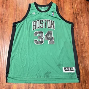 Camiseta cosida verde Adidas de Paul Pierce #34 de los Boston Celtics talla 2XL - Imagen 1 de 10