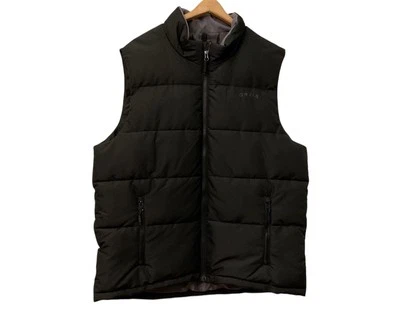 Orvis Vest Large Black Pockets Puffer Casual Sleeveless Outdoor Mens Full Zip - Image 1 of 4
