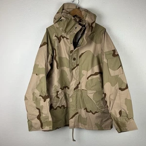 US Military GORE-TEX ECWCS Cold Weather Parka Jacket Desert Camo Large Regular - Picture 1 of 11