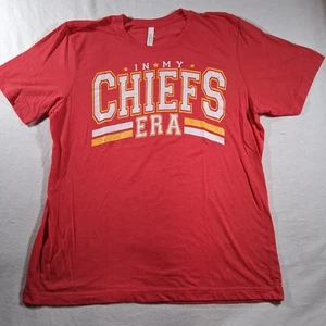 Bella Canvas In My CHIEFS ERA rotes Damen T-Shirt, XL verwitterter Druck super weich - Bild 1 von 5