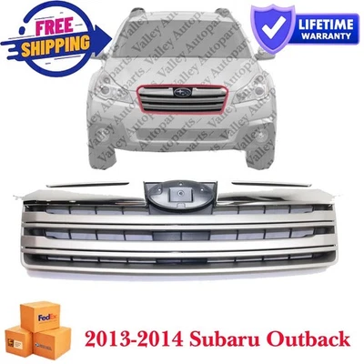 Textured Black Plastic Grille For 2013-2014 Subaru Outback 91121AJ14A SU1200152 Foto 1 de 4