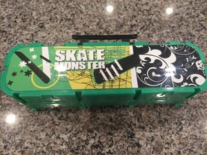 Skate Monster Case With Fingerboard Skateboards & Extra Parts Great Starter - Picture 1 of 5