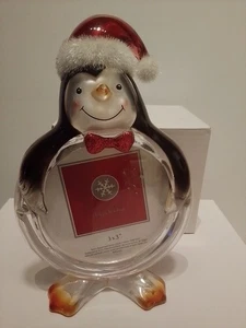 Marco de fotos de pingüino de vacaciones adorable decoración de escritorio para fotos de 3x3  - Imagen 1 de 2