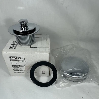Delta RP31558 Bañera Drenaje Cromo Puntera Accionada Bañera Drenaje Baño - Caja Abierta Foto 1 de 4