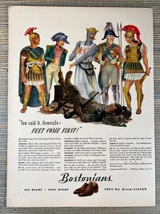 Scarpe Bostoniani WW2 Soldato Usa Napoleone Cesare Whitman MA 1944 Pubblicità Stampa Vintage - Foto 1 di 1