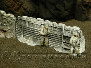 "RETIRED" Build-a-Rama 1:32 Hand Painted High Trench Wall -Winter - Picture 1 of 2