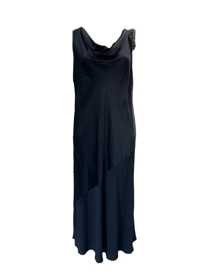 Banana Republic 789703 Wrap Midi Dress - Navy, Size 2, Tall