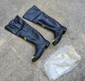 Stivali Waders vintage nuovi NOS Ranger punta in acciaio 3/4 taglia 15 made in USA - Foto 1 di 6