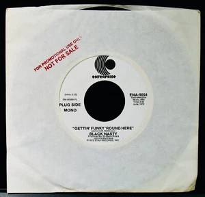 Black Nasty: Gettin' Funky 'Round Here~N Mint Funk & Soul Promo 45~ENTERPRISE - Bild 1 von 2