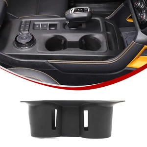 TPE Black Car Center Console Cup Holder Kit Beverage Mount For Ford Ranger 2023+ - Picture 1 of 12