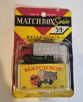 1964 Matchbox No. 26 GMC Tipper Dump Truck with Original Box Packaging, OPEN - Image 1 of 4