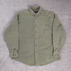Vintage Woolrich XL Green Long Sleeve Full Button Collared Shirt - Picture 1 of 9