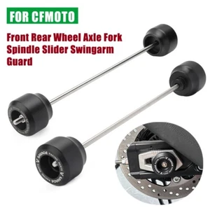 For CFMOTO 450NK 450SR Front Rear Wheel Axle Fork Spindle Slider Swingarm Guard - Picture 1 of 24