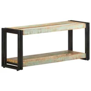 Rustic Solid Wood TV Cabinet Timber Entertainment Unit Table Stand Storage Shelf - Picture 1 of 12