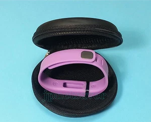 1 Small VIOLET BAND for FITBIT FLEX with Black Elegant Protective Leathery CASE - Picture 1 of 5