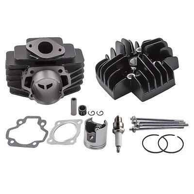 Cylindre Barillet Kit 60cc Cylinder Piston Gasket Head Kit for Yamaha PW50 81-09 - Photo 1/4