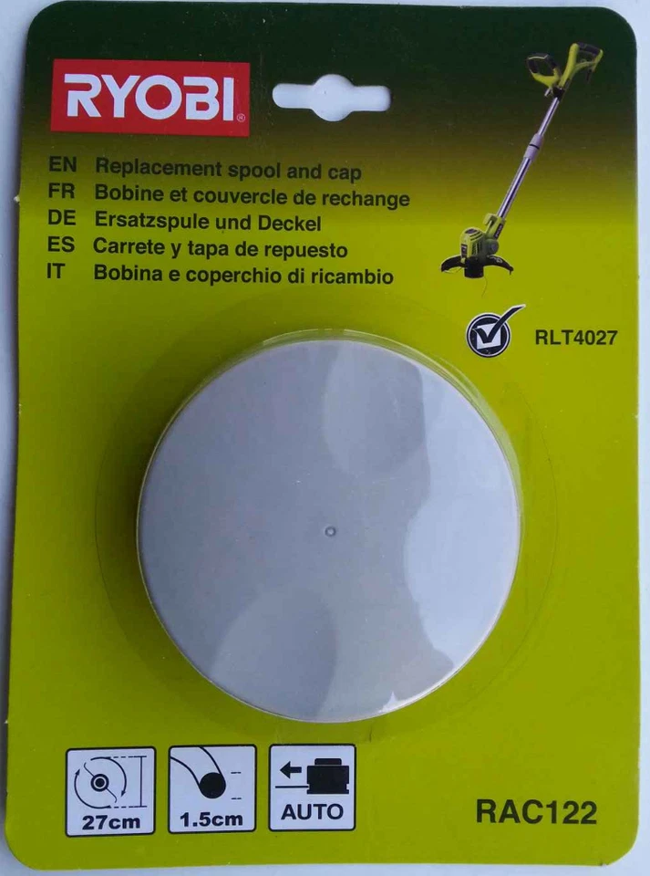 Ryobi,RAC 122,Dopplfadenspule+Deckel für RLT 5030S,RLT4027 ,RLT 5027,RLT 6030 - Bild 1 von 1